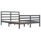 Bedframe Massief Grenenhout Grijs 160X200 Cm