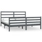 Bedframe Massief Grenenhout Grijs 180X200 Cm 6Ft Super King