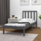 Bedframe Massief Grenenhout Grijs 75X190 Cm 2Ft6 Small Single