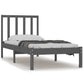 Bedframe Massief Grenenhout Grijs 90X190 Cm 3Ft Single