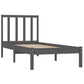 Bedframe Massief Grenenhout Grijs 90X190 Cm 3Ft Single