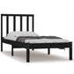Bedframe Massief Grenenhout Zwart 90X190 Cm 3Ft Single