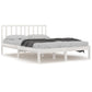 Bedframe Massief Grenenhout Wit 120X190 Cm 4Ft Small Double