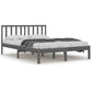 Bedframe Massief Grenenhout Grijs 120X190 Cm 4Ft Small Double