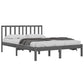 Bedframe Massief Grenenhout Grijs 135X190 Cm 4Ft6 Double