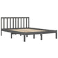 Bedframe Massief Grenenhout Grijs 135X190 Cm 4Ft6 Double