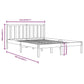 Bedframe Massief Grenenhout Honingbruin 135X190 Cm 4Ft6 Double