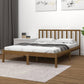Bedframe Massief Grenenhout Honingbruin 135X190 Cm 4Ft6 Double