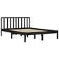 Bedframe Massief Grenenhout Zwart 135X190 Cm 4Ft6 Double