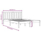 Bedframe Massief Grenenhout Zwart 140X190 Cm