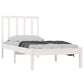 Bedframe Massief Grenenhout Wit 100X200 Cm