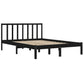 Bedframe Massief Grenenhout Zwart 140X200 Cm