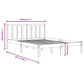 Bedframe Massief Grenenhout Zwart 140X200 Cm
