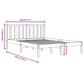Bedframe Grenenhout Honingbruin 180X200 Cm 6Ft Super King
