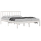 Bedframe Massief Grenenhout Wit 200X200 Cm
