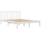 Bedframe Massief Grenenhout Wit 200X200 Cm