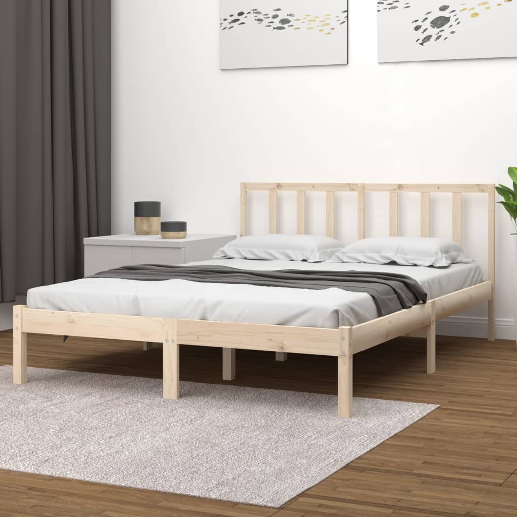 Bedframe Massief Grenenhout 120X190 Cm 4Ft Small Double