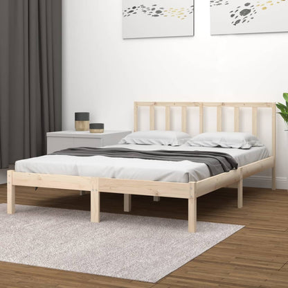 Bedframe Massief Grenenhout 120X190 Cm 4Ft Small Double
