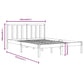 Bedframe Massief Grenenhout Zwart 120X190 Cm 4Ft Small Double
