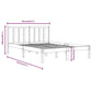 Bedframe Massief Grenenhout Honingbruin 135X190 Cm 4Ft6 Double
