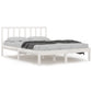 Bedframe Massief Grenenhout Wit 140X190 Cm