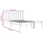 Bedframe Massief Grenenhout Honingbruin 140X190 Cm