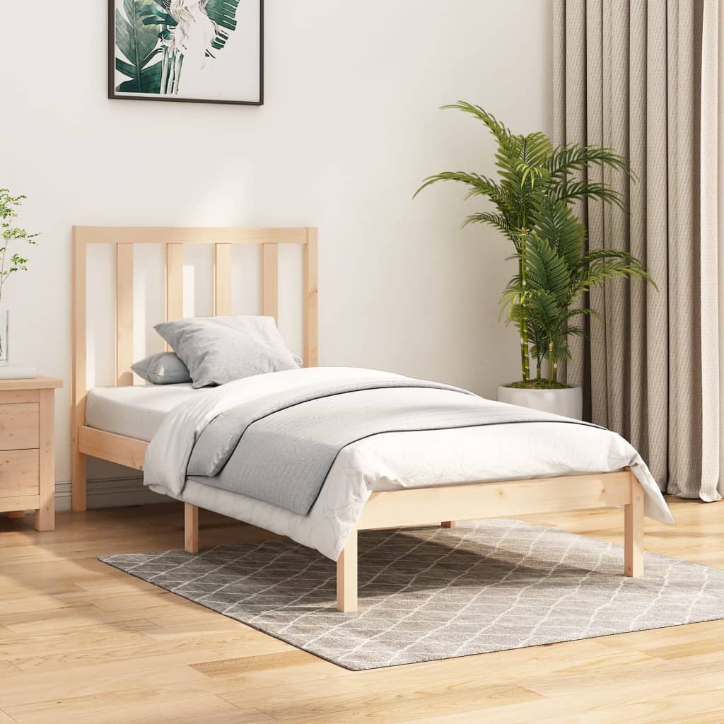 Bedframe Massief Grenenhout 75X190 Cm 2Ft6 Small Single