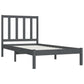 Bedframe Massief Grenenhout Grijs 75X190 Cm 2Ft6 Small Single