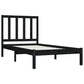 Bedframe Massief Grenenhout Zwart 75X190 Cm 2Ft6 Small Single