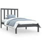 Bedframe Massief Grenenhout Grijs 90X190 Cm 3Ft Single