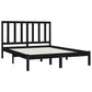 Bedframe Massief Grenenhout Zwart 120X190 Cm 4Ft Small Double