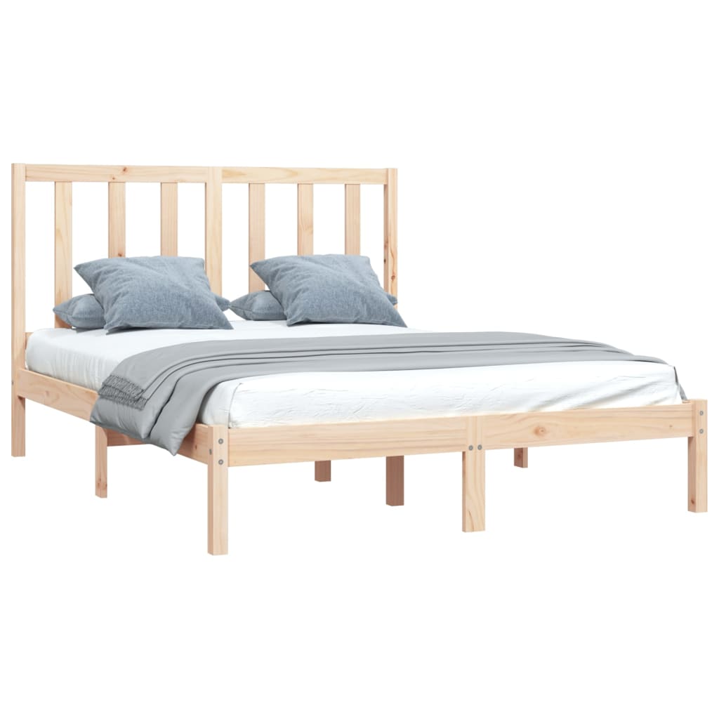 Bedframe Massief Grenenhout 135X190 Cm 4Ft6 Double
