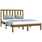 Bedframe Massief Grenenhout Honingbruin 135X190 Cm 4Ft6 Double