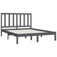 Bedframe Massief Grenenhout Grijs 160X200 Cm