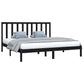 Bedframe Massief Grenenhout Zwart 180X200 Cm 6Ft Super King