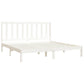 Bedframe Massief Grenenhout Wit 200X200 Cm