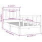 Bedframe Massief Hout Honingbruin 75X190 Cm 2Ft6 Small Single