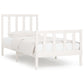 Bedframe Massief Hout Wit 90X190 Cm 3Ft Single