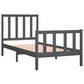 Bedframe Massief Hout Grijs 90X190 Cm 3Ft Single