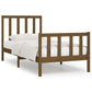 Bedframe Massief Hout Honingbruin 90X190 Cm 3Ft Single