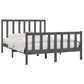 Bedframe Massief Hout Grijs 140X190 Cm