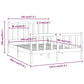 Bedframe Massief Hout Honingbruin 140X190 Cm