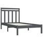 Bedframe Massief Hout Grijs 75X190 Cm 2Ft6 Small Single