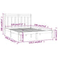Bedframe Massief Hout Zwart 120X190 Cm 4Ft Small Double