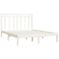 Bedframe Massief Hout Wit 140X190 Cm