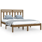Bedframe Massief Hout Honingbruin 140X190 Cm