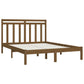 Bedframe Massief Hout Honingbruin 140X190 Cm