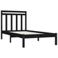Bedframe Massief Hout Zwart 90X200 Cm
