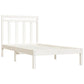 Bedframe Massief Hout Wit 100X200 Cm