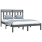 Bedframe Massief Hout Grijs 120X200 Cm
